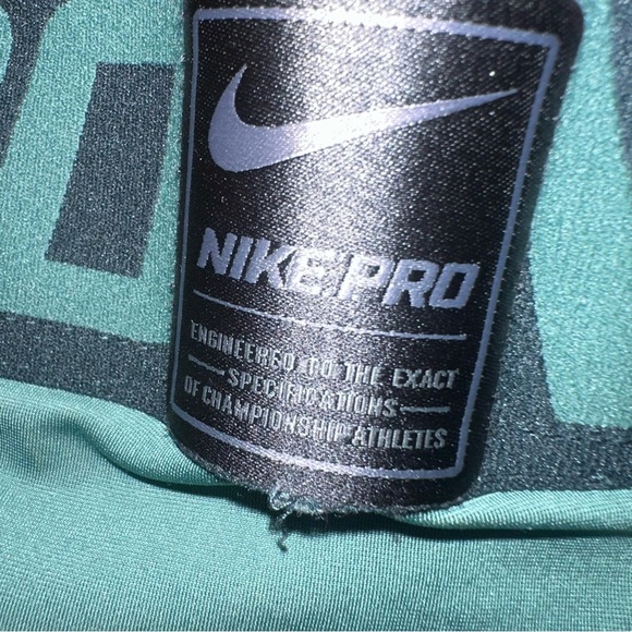 Nike pro mens compression Tights joggers leggings tights XL green - Picture 7 of 7